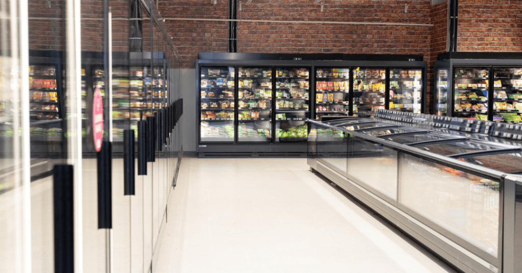 Uudistettu pakasteosasto K-Supermarket Tapiolassa